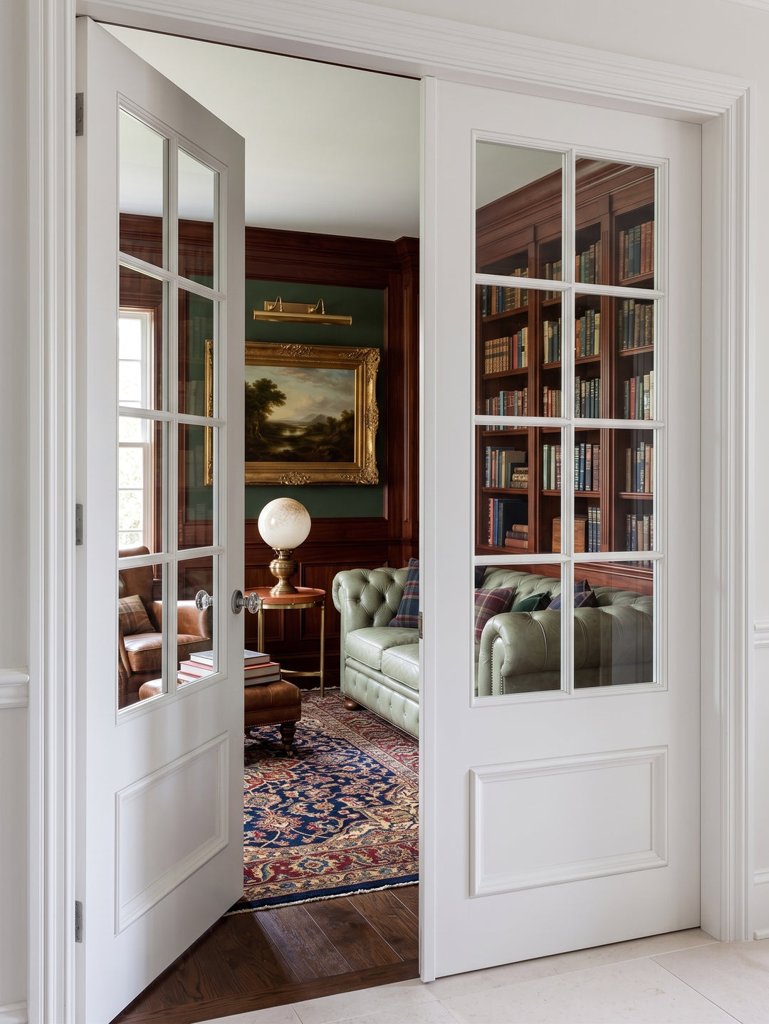 8 Lite Over 1 Wood Panel French Door - DALMATIAN DOORS™ and Woodworking