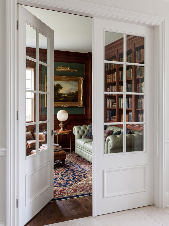 8 Lite Over 1 Wood Panel French Door - DALMATIAN DOORS™ and Woodworking