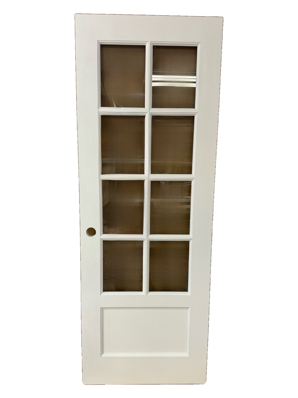 8 Lite Over One Solid Wood Panel Door - DALMATIAN DOORS™ and Woodworking