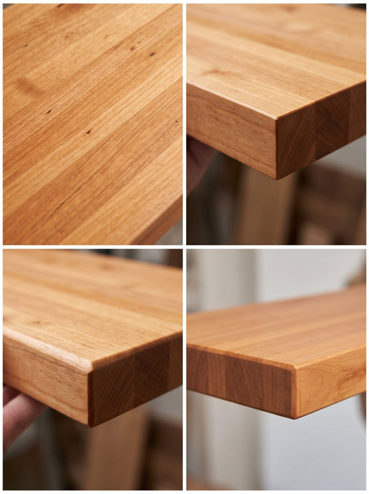 Alder Butcher Block Floating Shelf