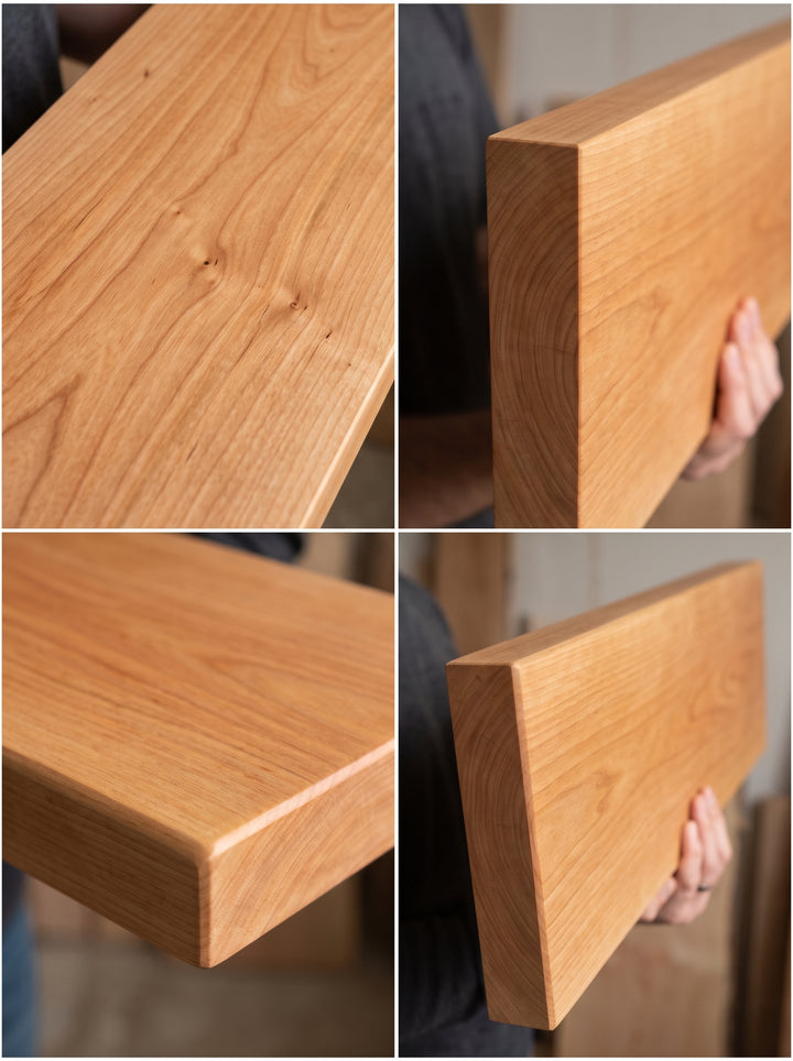 Alder Wide Plank Floating Shelf