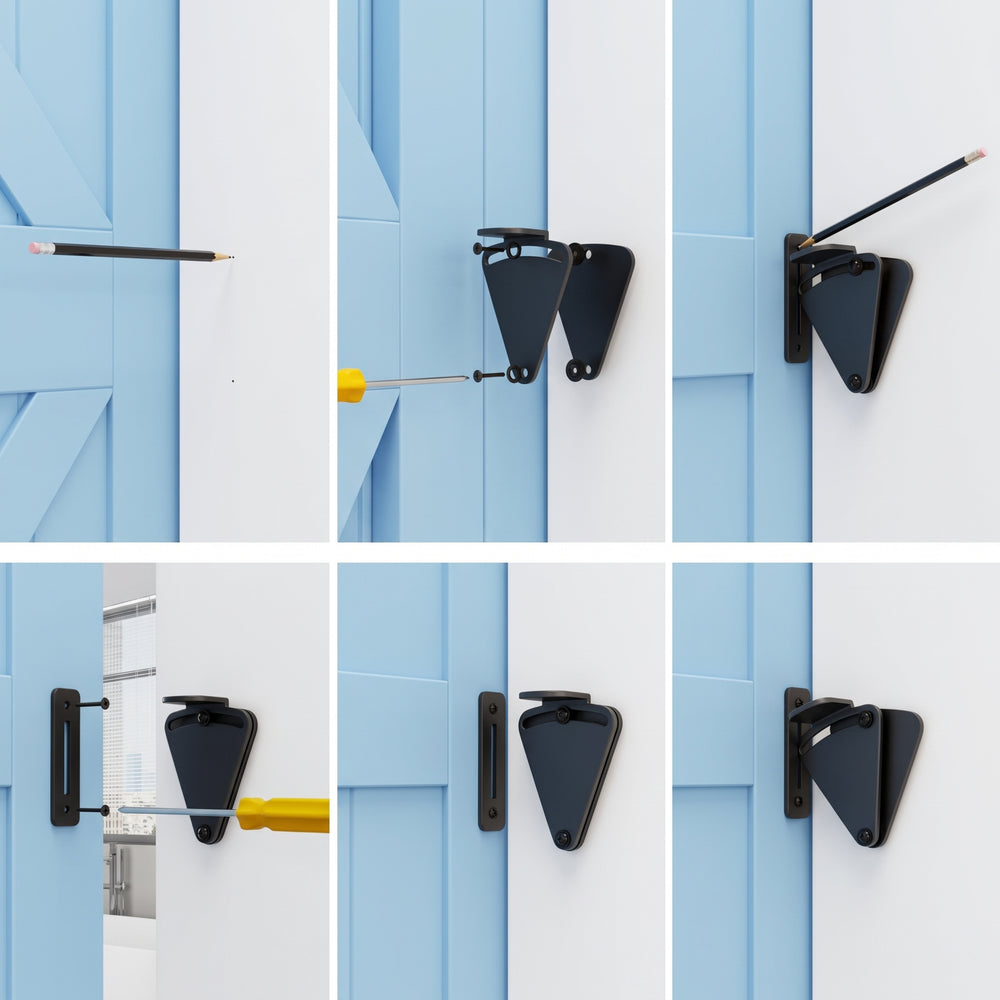 Black Barn Door Gate Latch - DALMATIAN DOORS™ and Woodworking