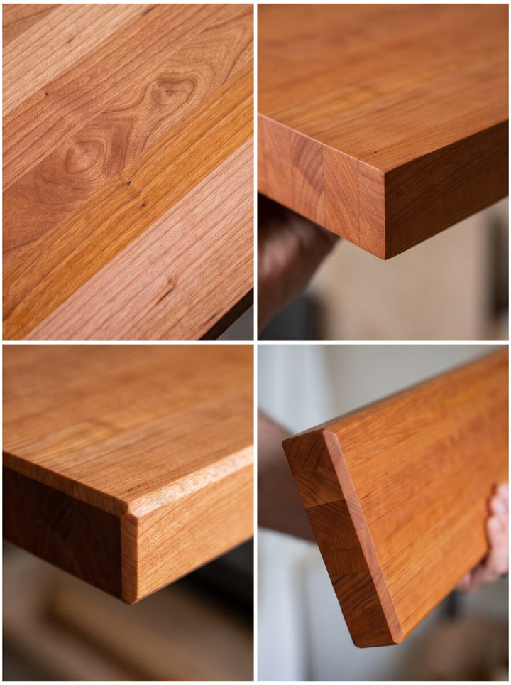 Cherry Butcher Block Floating Shelf