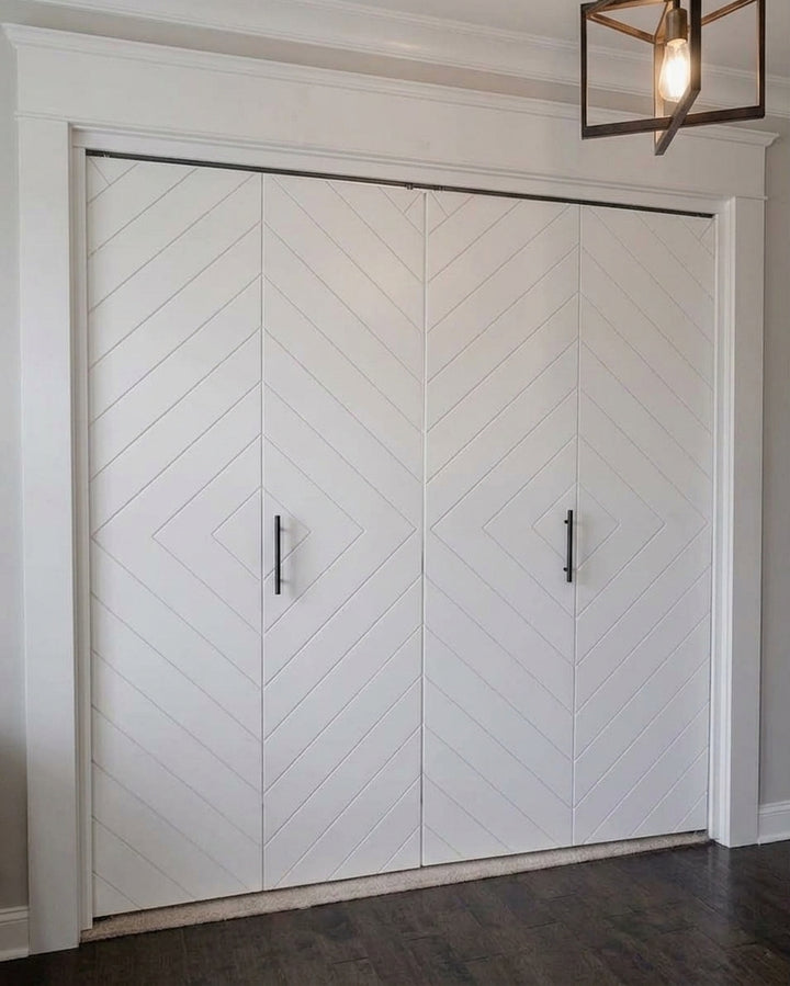 Chevron Arrow Bifold Door - DALMATIAN DOORS™ and Woodworking