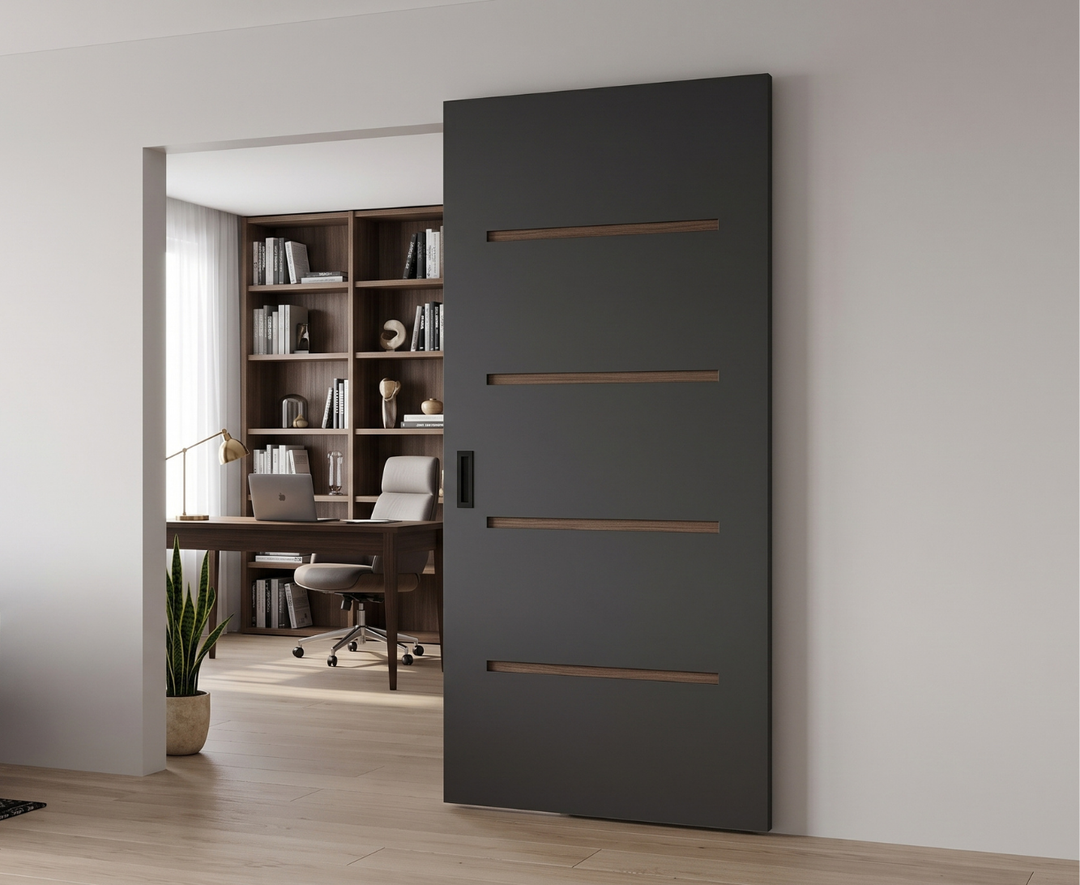 DDW Ghost Track System Hidden Barn Door Hardware - DALMATIAN DOORS™ and Woodworking