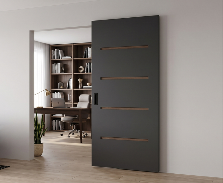 DDW Ghost Track System Hidden Barn Door Hardware - DALMATIAN DOORS™ and Woodworking
