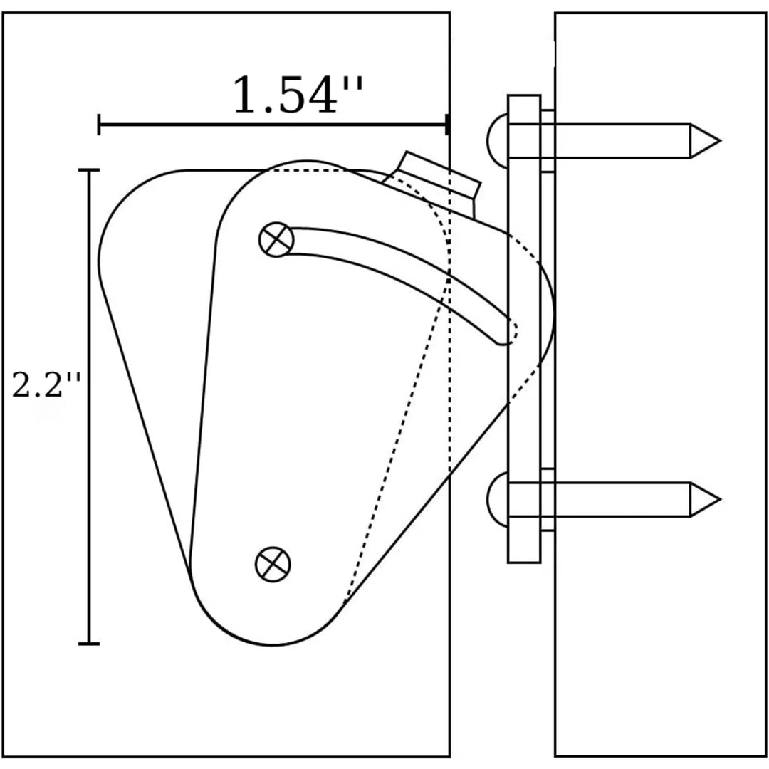Black Barn Door Gate Latch - DALMATIAN DOORS™ and Woodworking