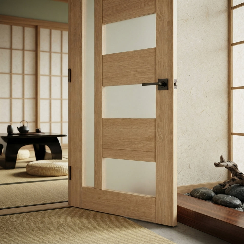 Glass 5 Lite Giuseppe Interior Prehung Door - DALMATIAN DOORS™ and Woodworking