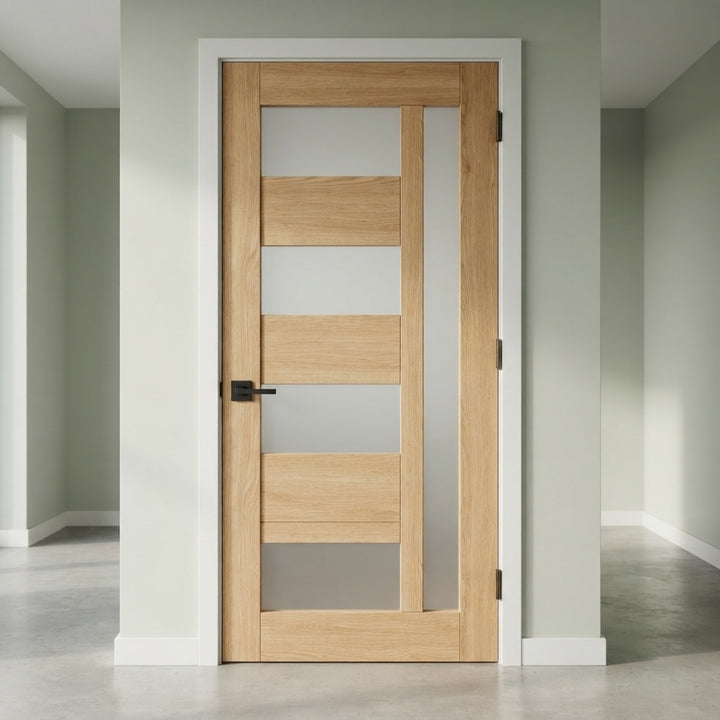 Glass 5 Lite Giuseppe Interior Prehung Door - DALMATIAN DOORS™ and Woodworking