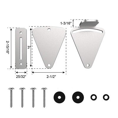 Stainless Barn Door Gate Latch - DALMATIAN DOORS™ and Woodworking