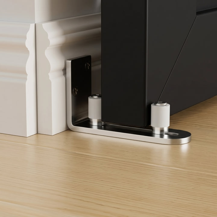 Stainless Adjustable Roller Floor Guide - DALMATIAN DOORS™ and Woodworking