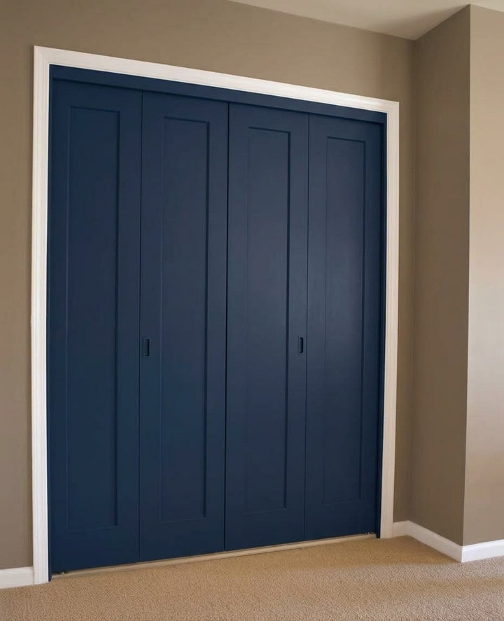Wood 1 Panel Bifold Door - DALMATIAN DOORS™ and Woodworking