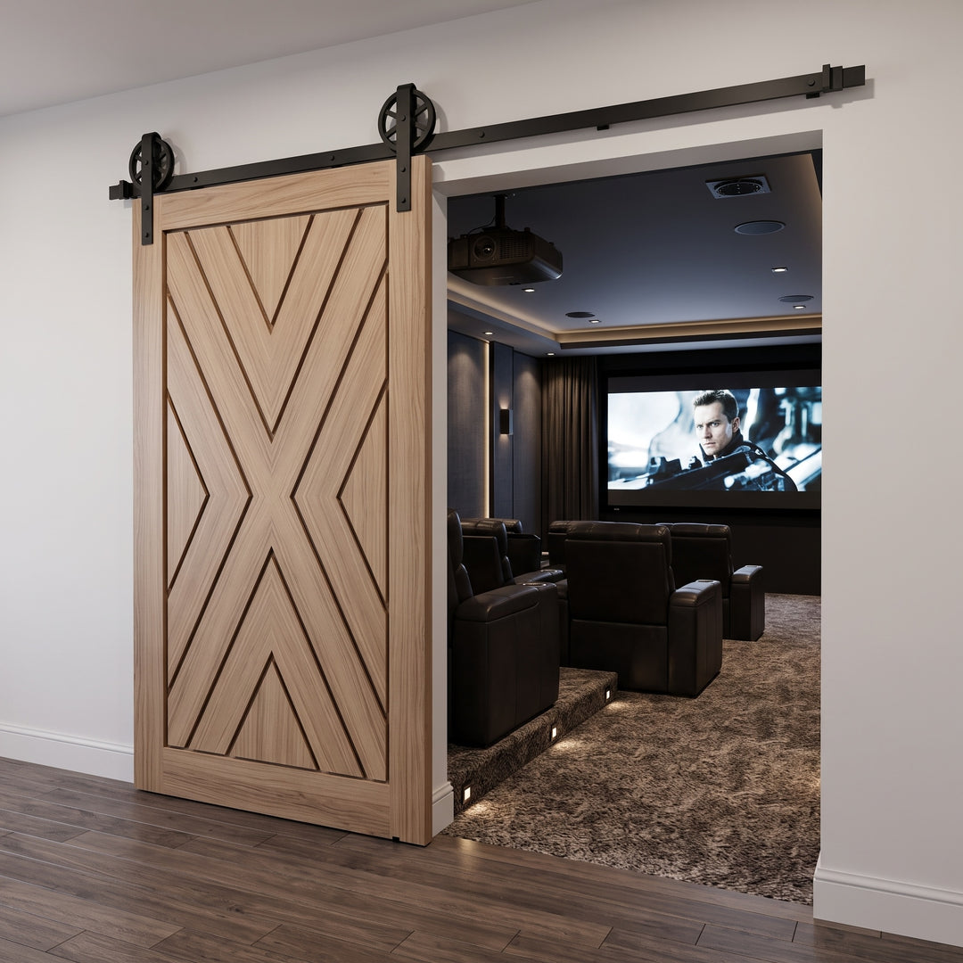 Aries Wood Single Panel Barn Door - DALMATIAN DOORS™ and Woodworking