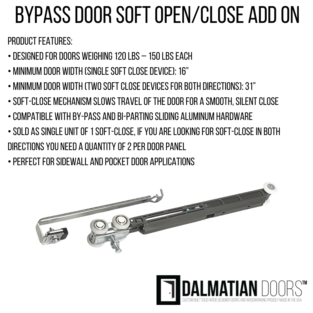 Flush Solid Wood Bypass Door - DALMATIAN DOORS™ and Woodworking