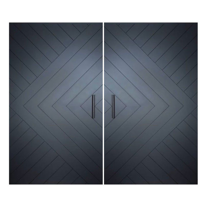 Chevron Arrow French Double Door - DALMATIAN DOORS™ and Woodworking