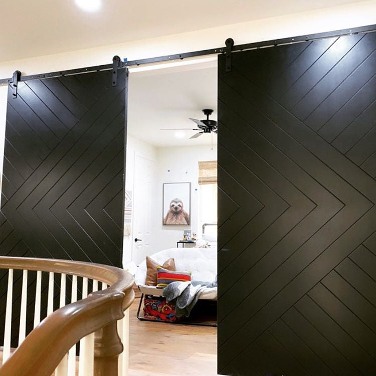 Chevron Arrow Double Barn Door - DALMATIAN DOORS™ and Woodworking