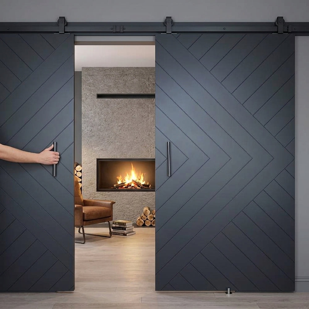 Chevron Arrow Double Barn Door - DALMATIAN DOORS™ and Woodworking