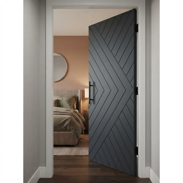 Chevron Arrow Interior Door - DALMATIAN DOORS™ and Woodworking