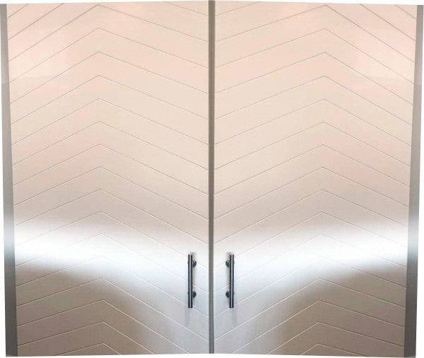 Chevron Double Barn Door - DALMATIAN DOORS™ and Woodworking
