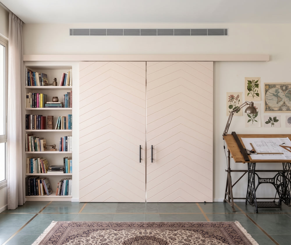 Chevron Double Barn Door - DALMATIAN DOORS™ and Woodworking