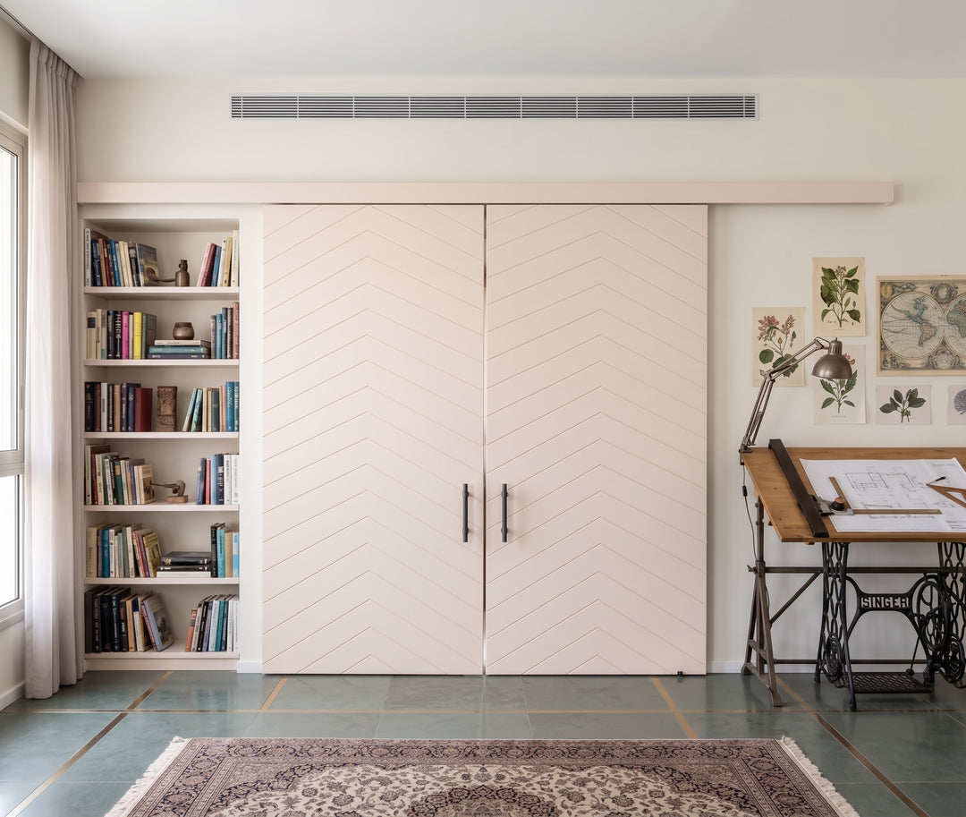 Chevron Double Barn Door - DALMATIAN DOORS™ and Woodworking