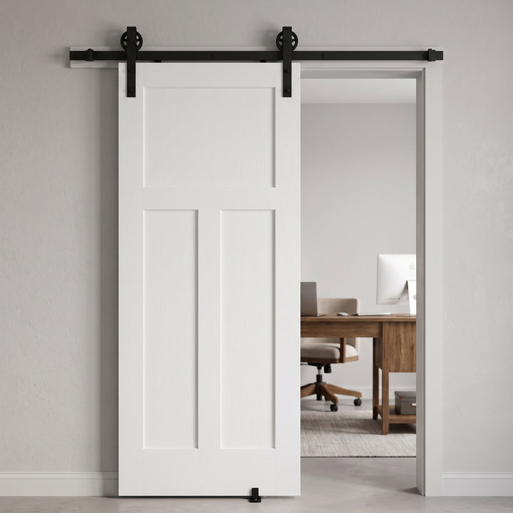 Wood 3 Panel Craftsman Barn Door - DALMATIAN DOORS™ and Woodworking