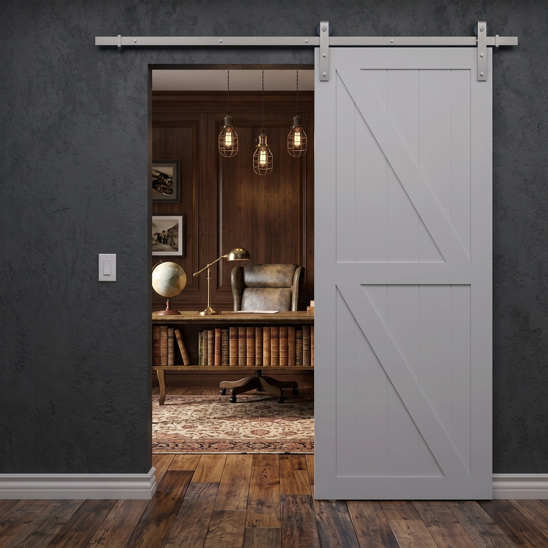 Double Z Brace Wood 2 Panel Barn Door - DALMATIAN DOORS™ and Woodworking