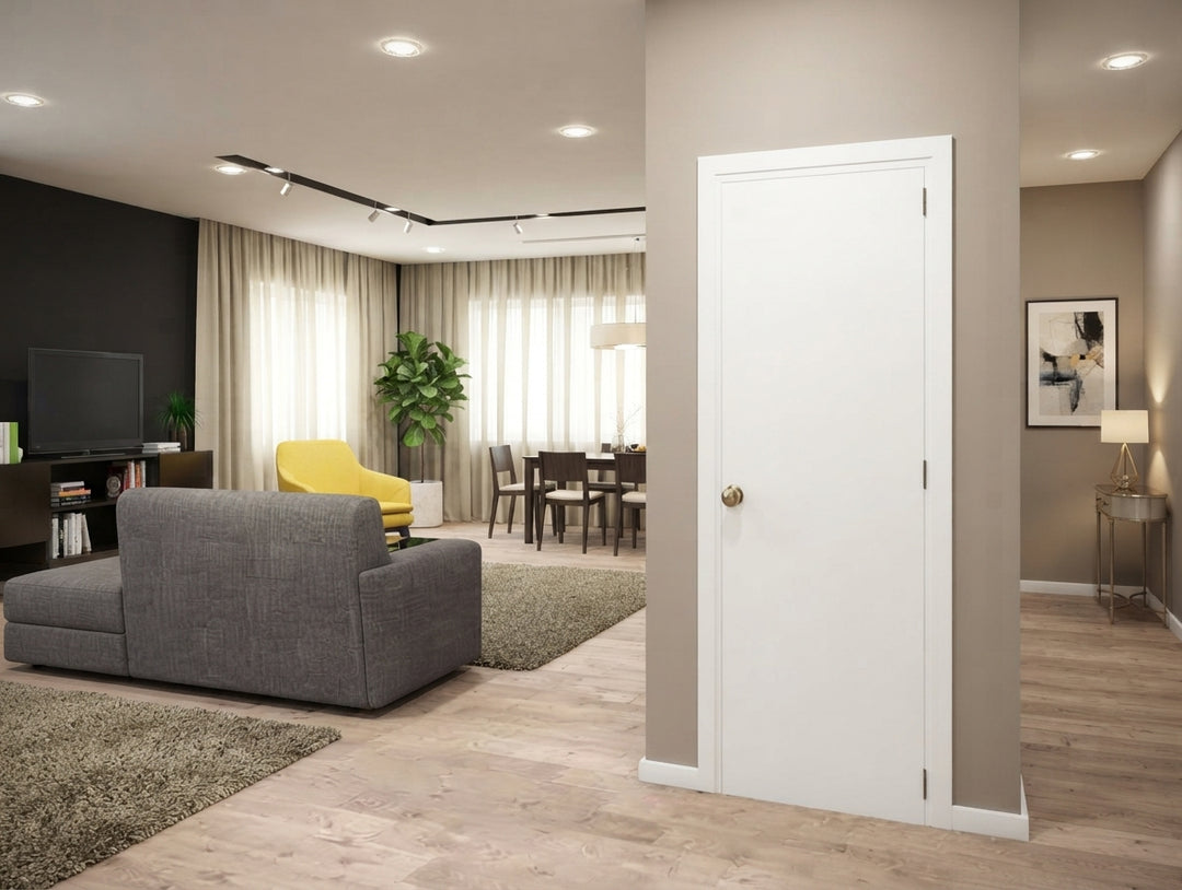 Flush Solid Wood Interior Door - DALMATIAN DOORS™ and Woodworking
