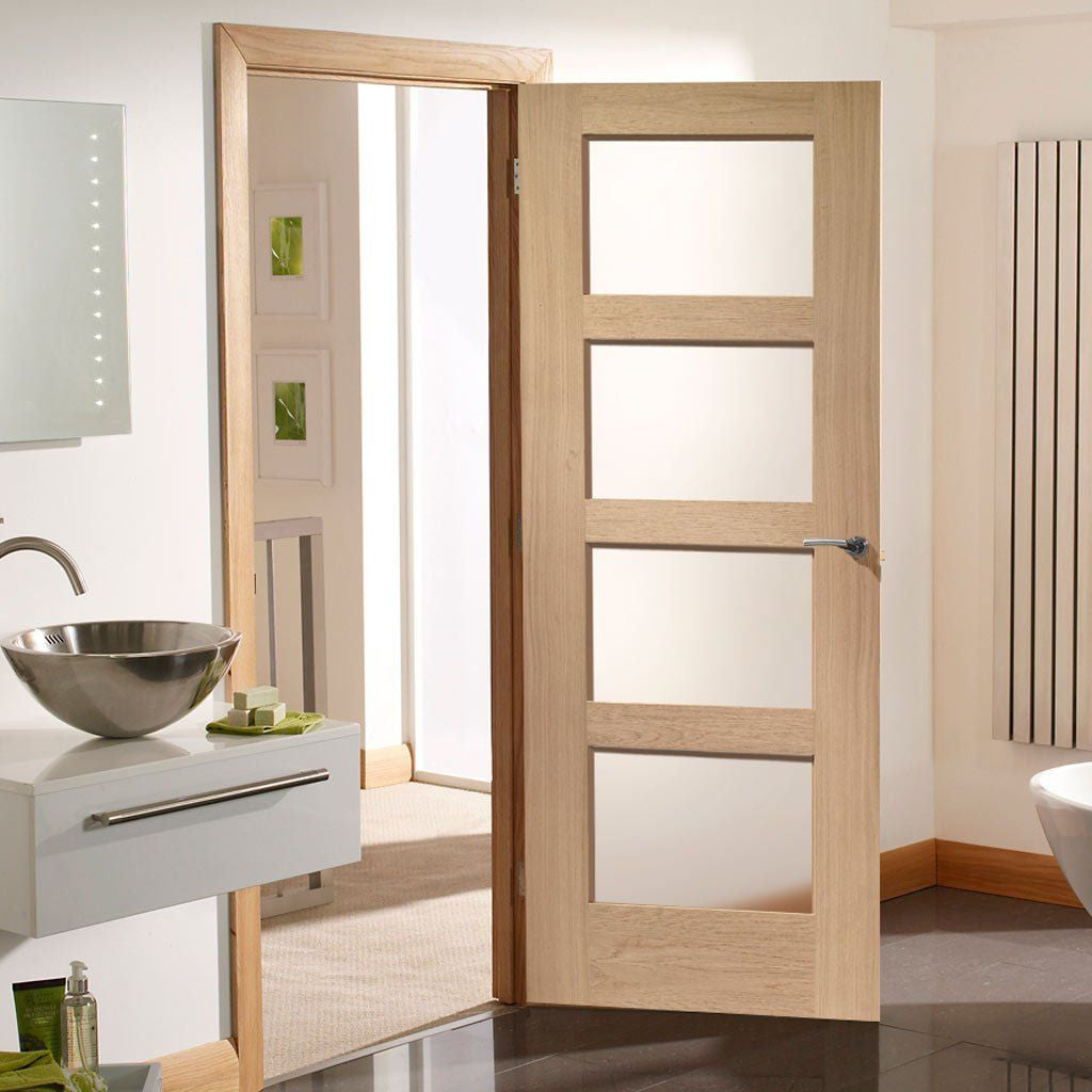 Glass 4 Panel Interior Door - DALMATIAN DOORS™ and Woodworking