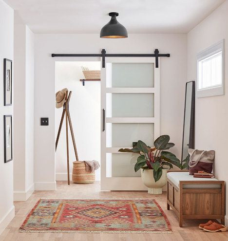 Glass 4 Panel Barn Door - DALMATIAN DOORS™ and Woodworking
