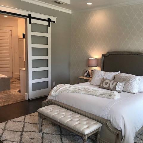 Glass 6 Panel Barn Door - DALMATIAN DOORS™ and Woodworking