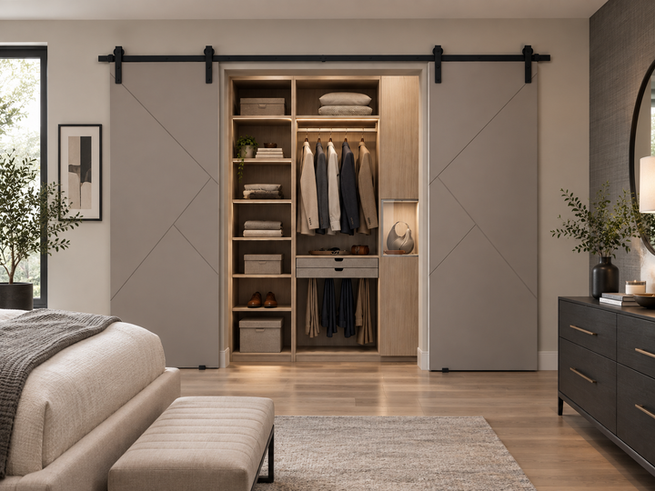 The Jackson Double Barn Door - DALMATIAN DOORS™ and Woodworking