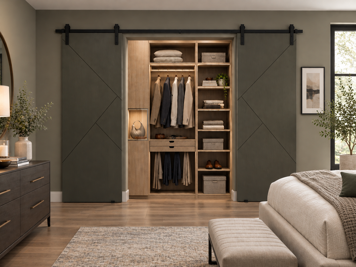 The Jackson Double Barn Door - DALMATIAN DOORS™ and Woodworking