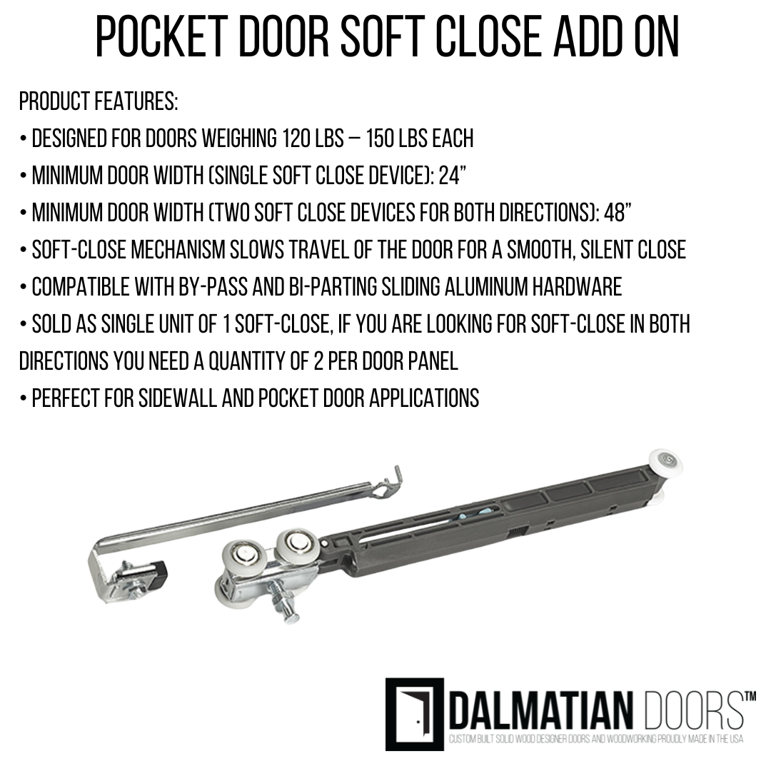 Wood 2 Panel Pocket Door - DALMATIAN DOORS™ and Woodworking