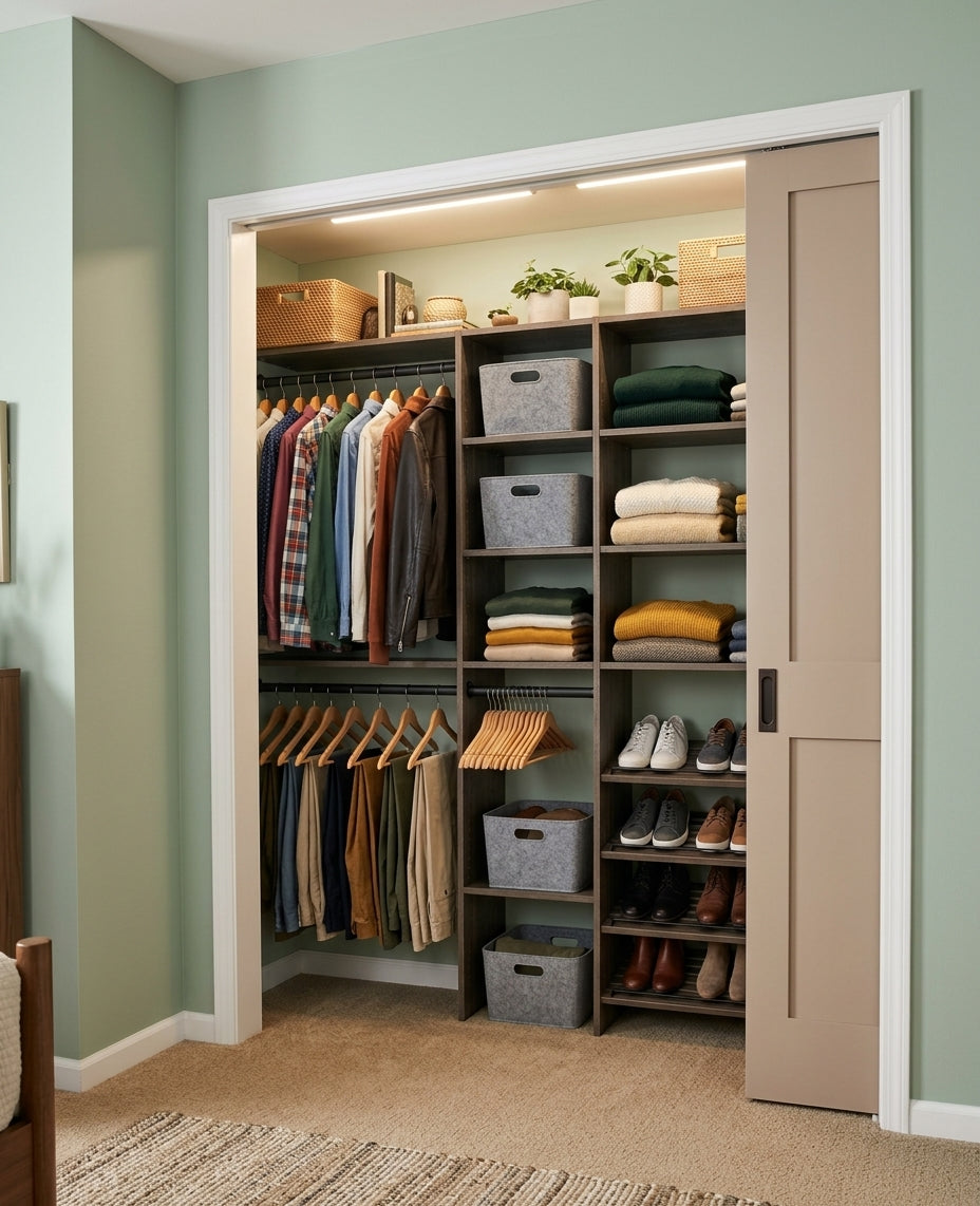 Wood 2 Panel Bypass Door - DALMATIAN DOORS™ and Woodworking