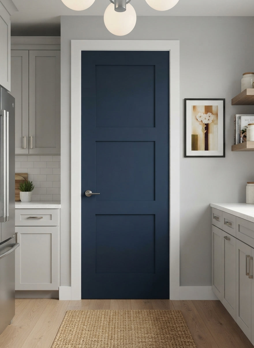 Wood 3 Panel Interior Door - DALMATIAN DOORS™ and Woodworking