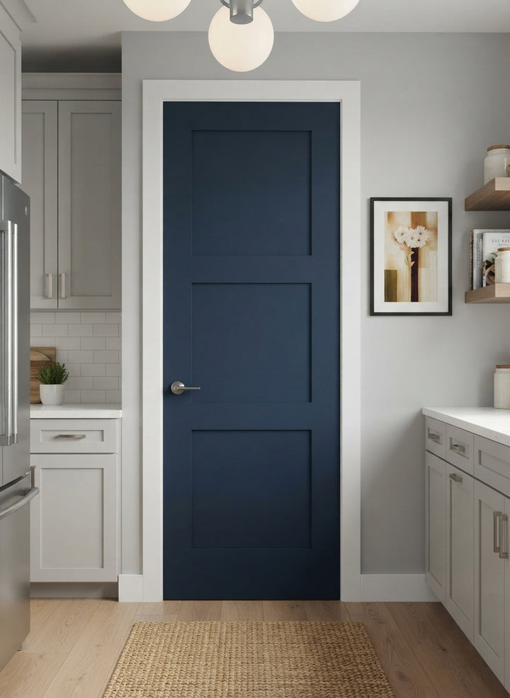 Wood 3 Panel Interior Door - DALMATIAN DOORS™ and Woodworking