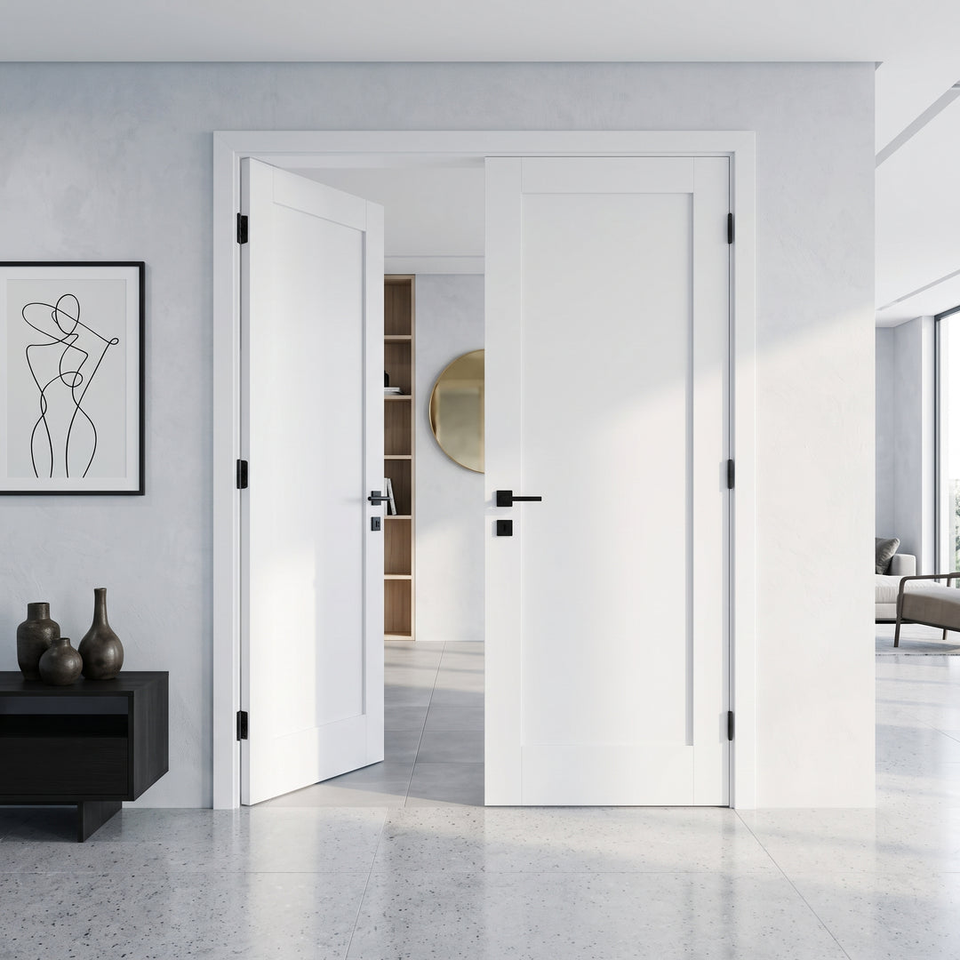 Wood 1 Panel French Door - DALMATIAN DOORS™ and Woodworking