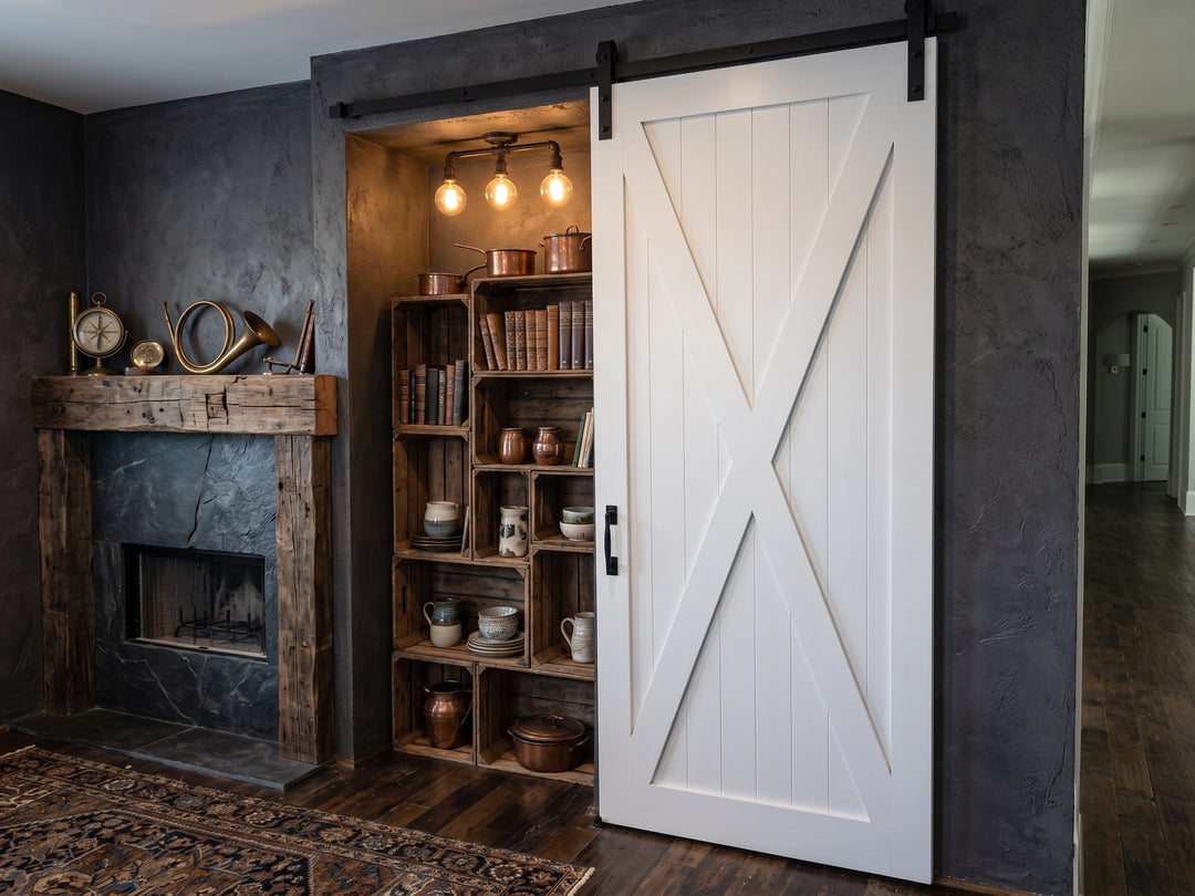 X Brace Wood 1 Panel Barn Door - DALMATIAN DOORS™ and Woodworking