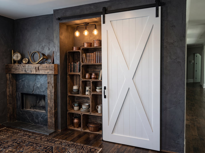 X Brace Wood 1 Panel Barn Door - DALMATIAN DOORS™ and Woodworking
